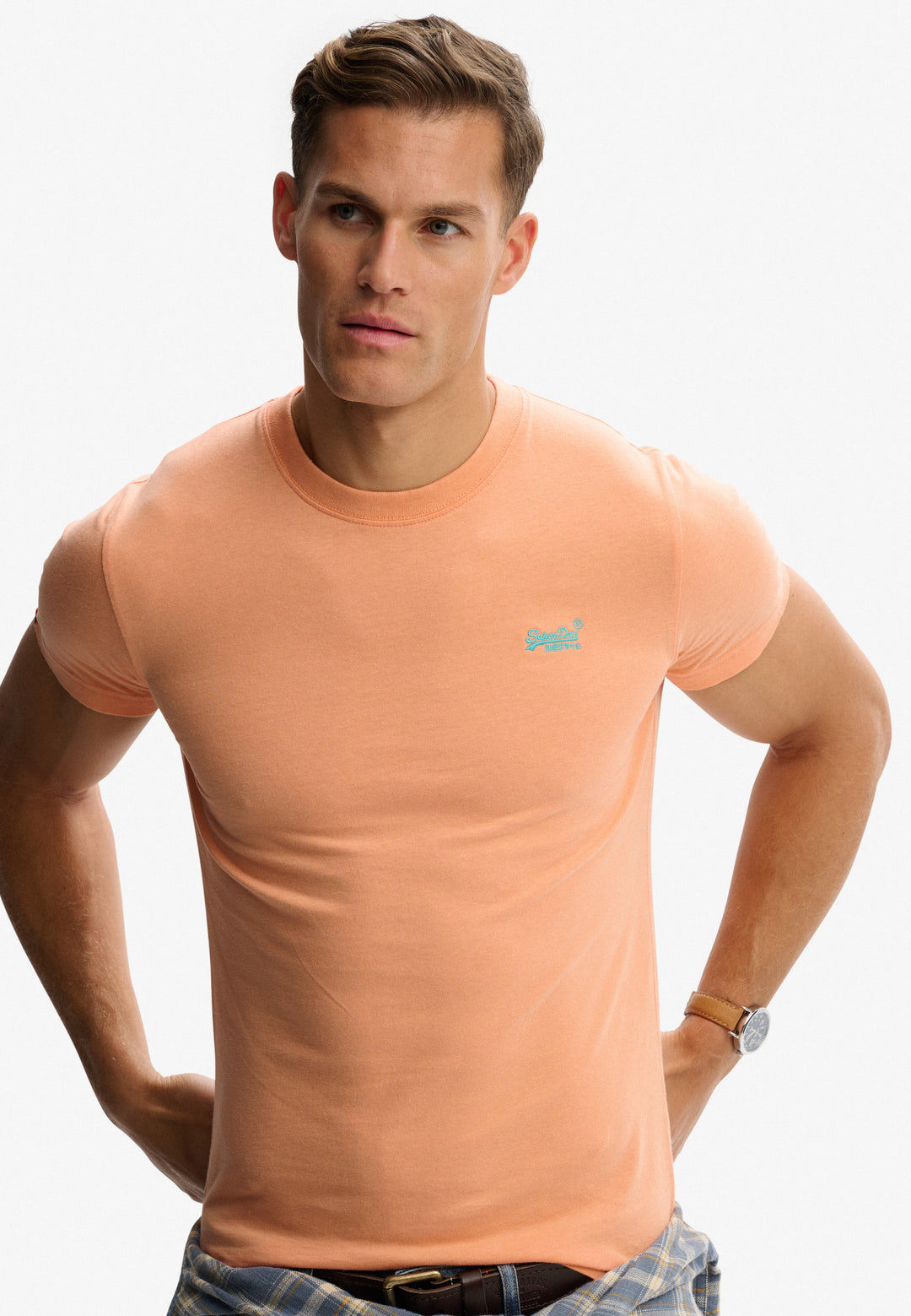 Superdry Essential Logo Tee Coral Reef