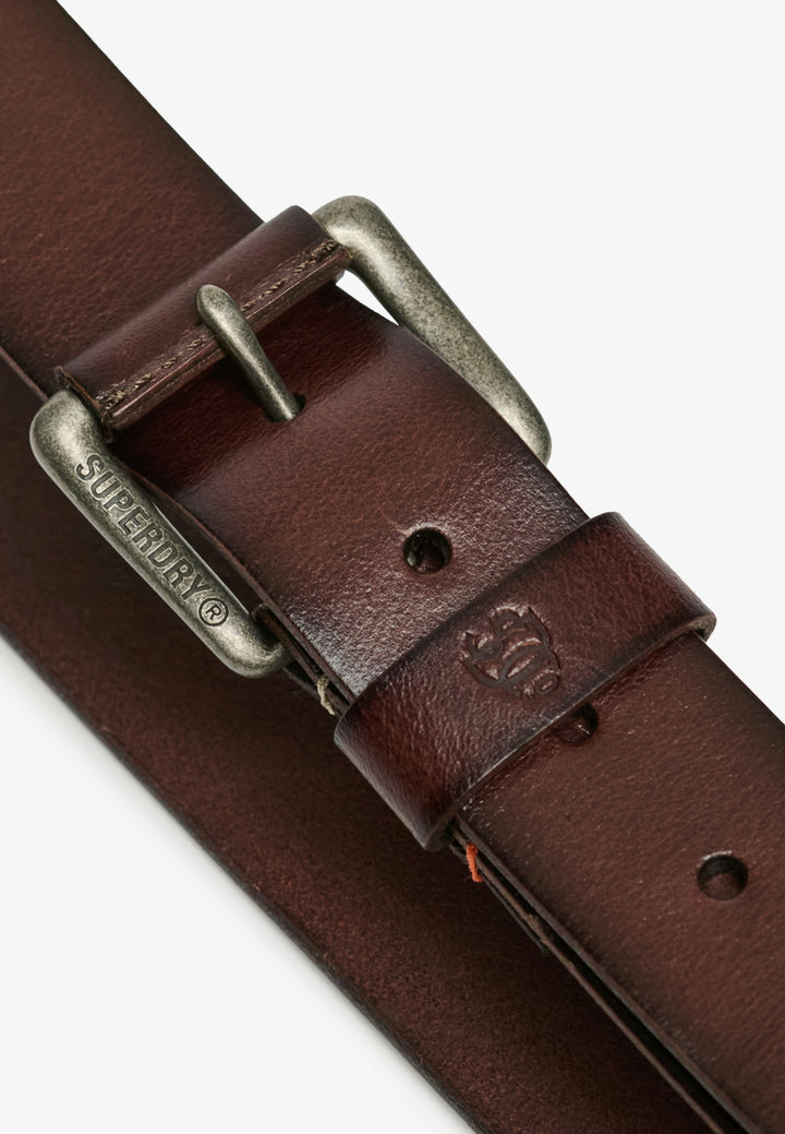 Superdry Classic Leather Belt Brown