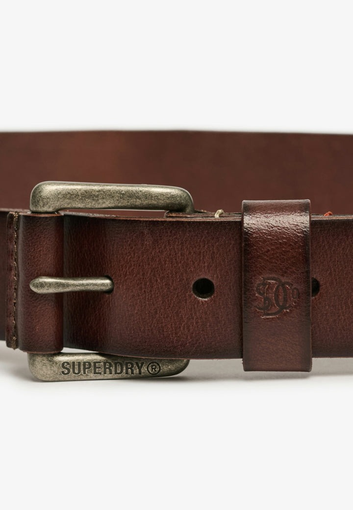 Superdry Classic Leather Belt Brown