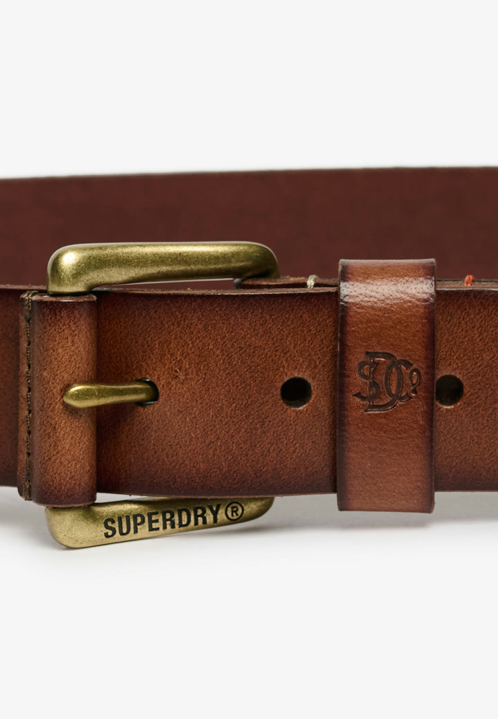Superdry Classic Leather Belt Tan