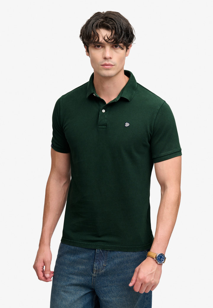 Superdry Vintage Destroy Polo Shirt  Mountain View