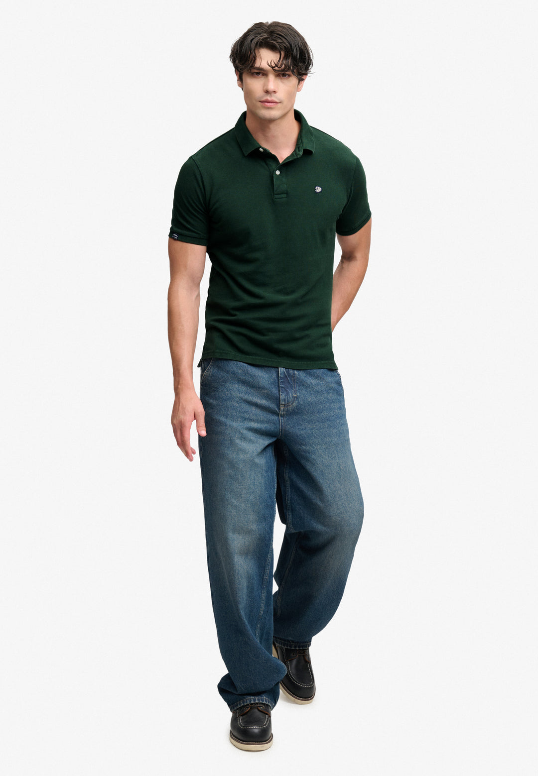 Superdry Vintage Destroy Polo Shirt  Mountain View