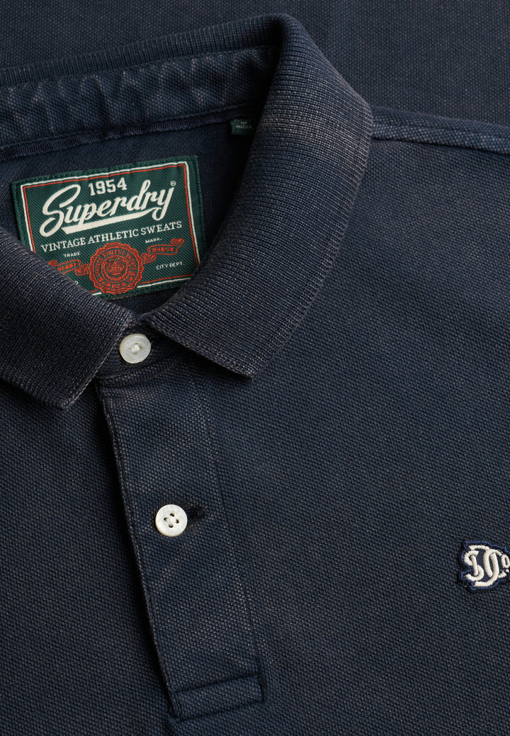 Superdry Vintage Destroy Polo Shirt  Eclipse Navy