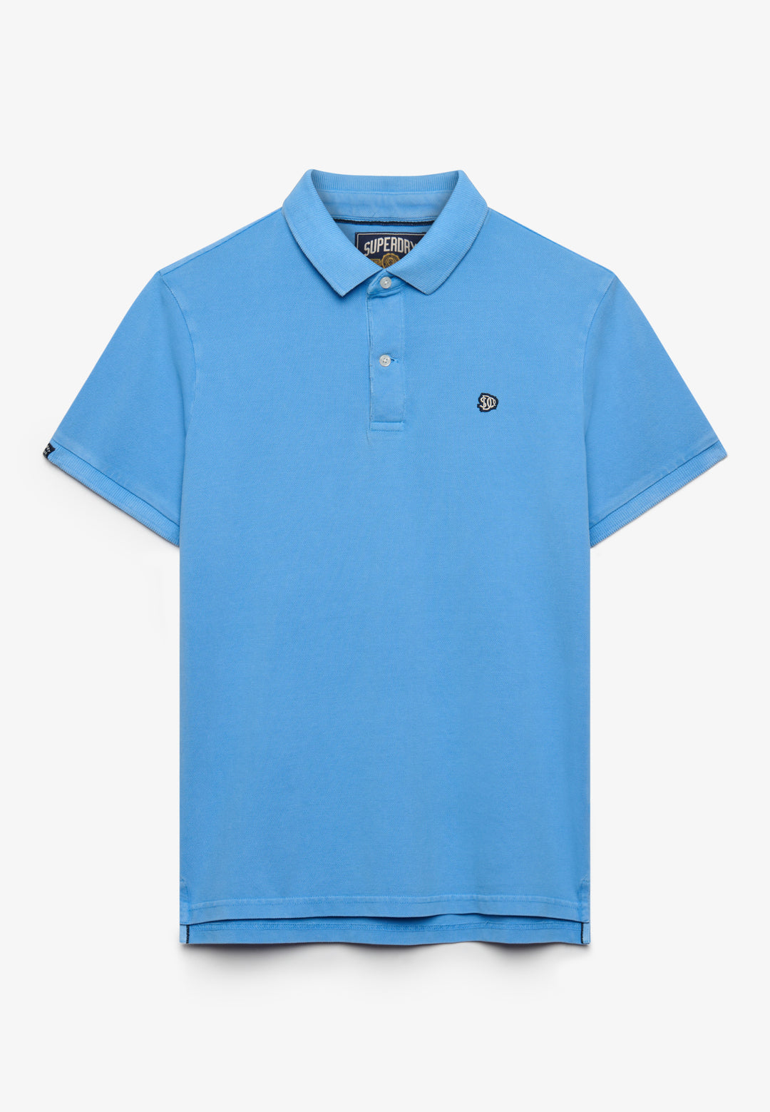Superdry Vintage Destroy Polo Shirt Deep Blue Wave