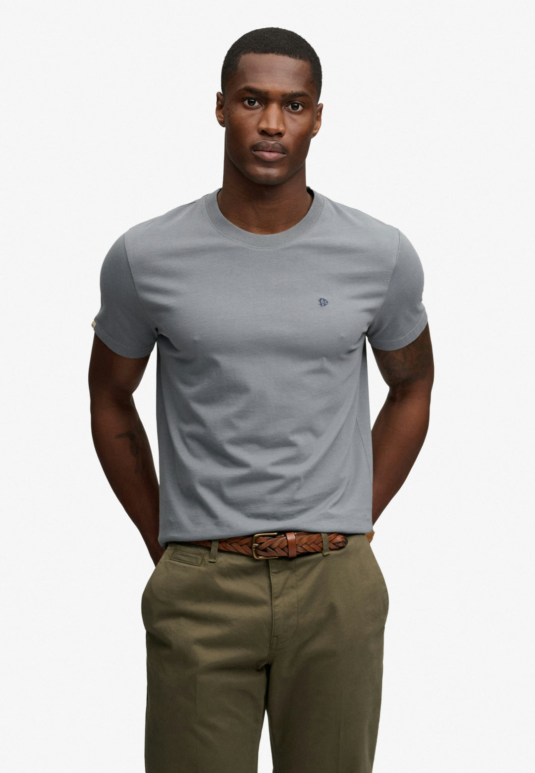 Superdry Essential Logo Tee Stormy Weather Blue/Navy
