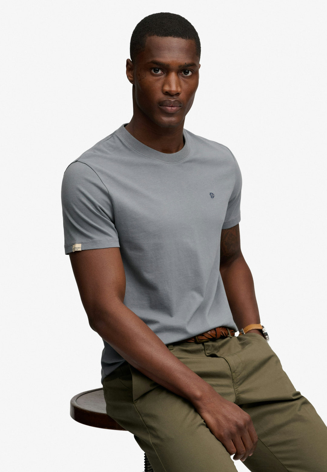 Superdry Essential Logo Tee Stormy Weather Blue/Navy