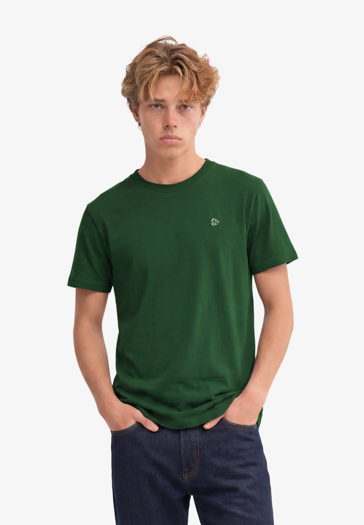 Superdry Essential Logo Tee Rich Boston Green/Cream