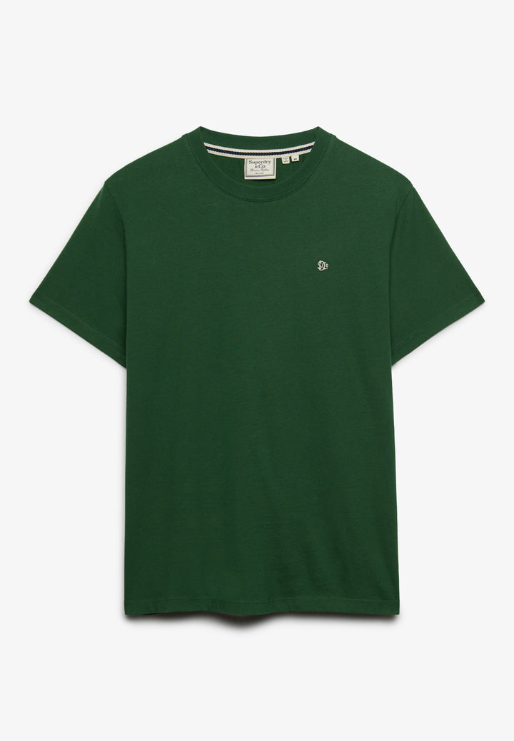 Superdry Essential Logo Tee Rich Boston Green/Cream