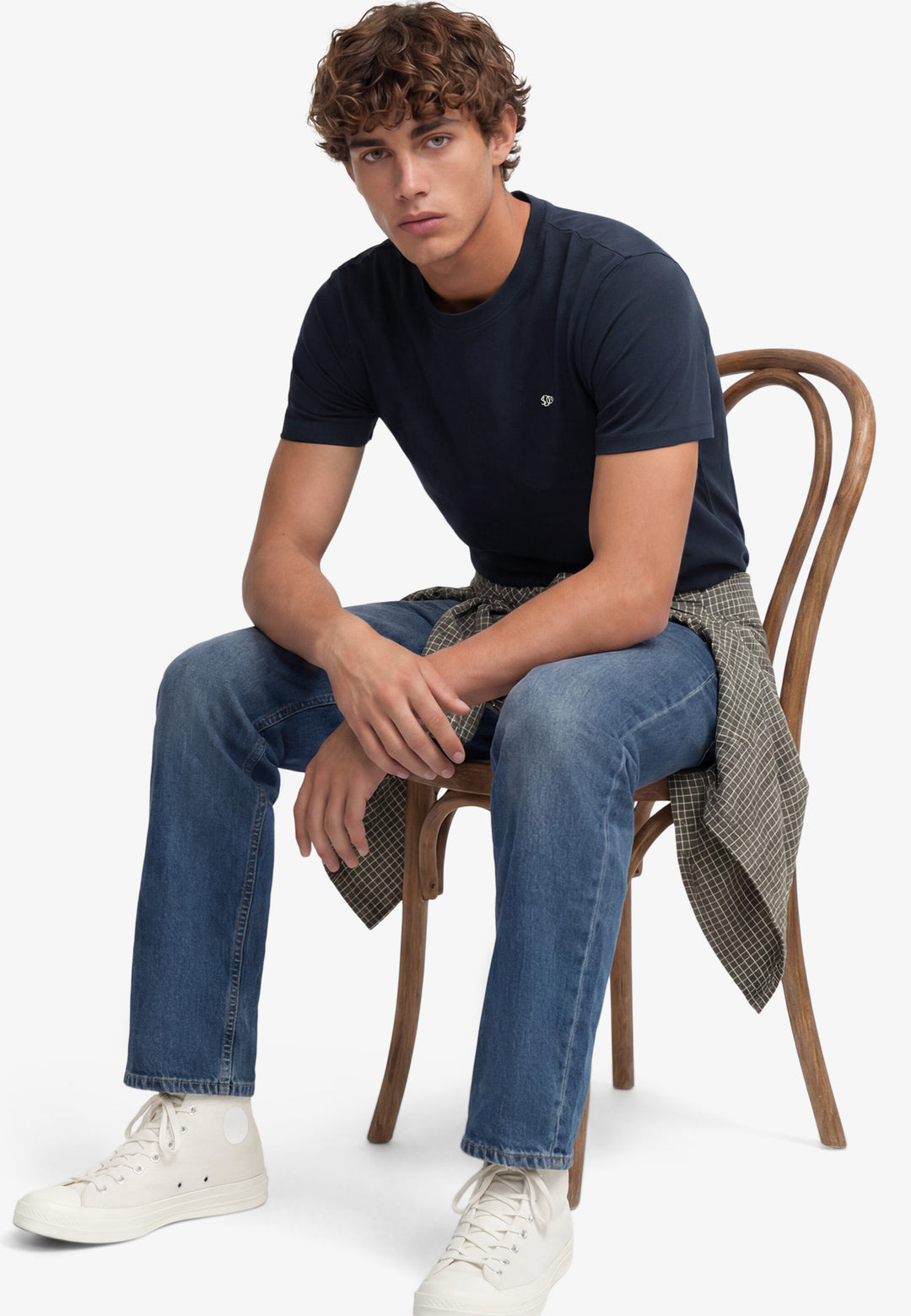 Superdry Essential Logo Tee Eclipse Navy/Chalk