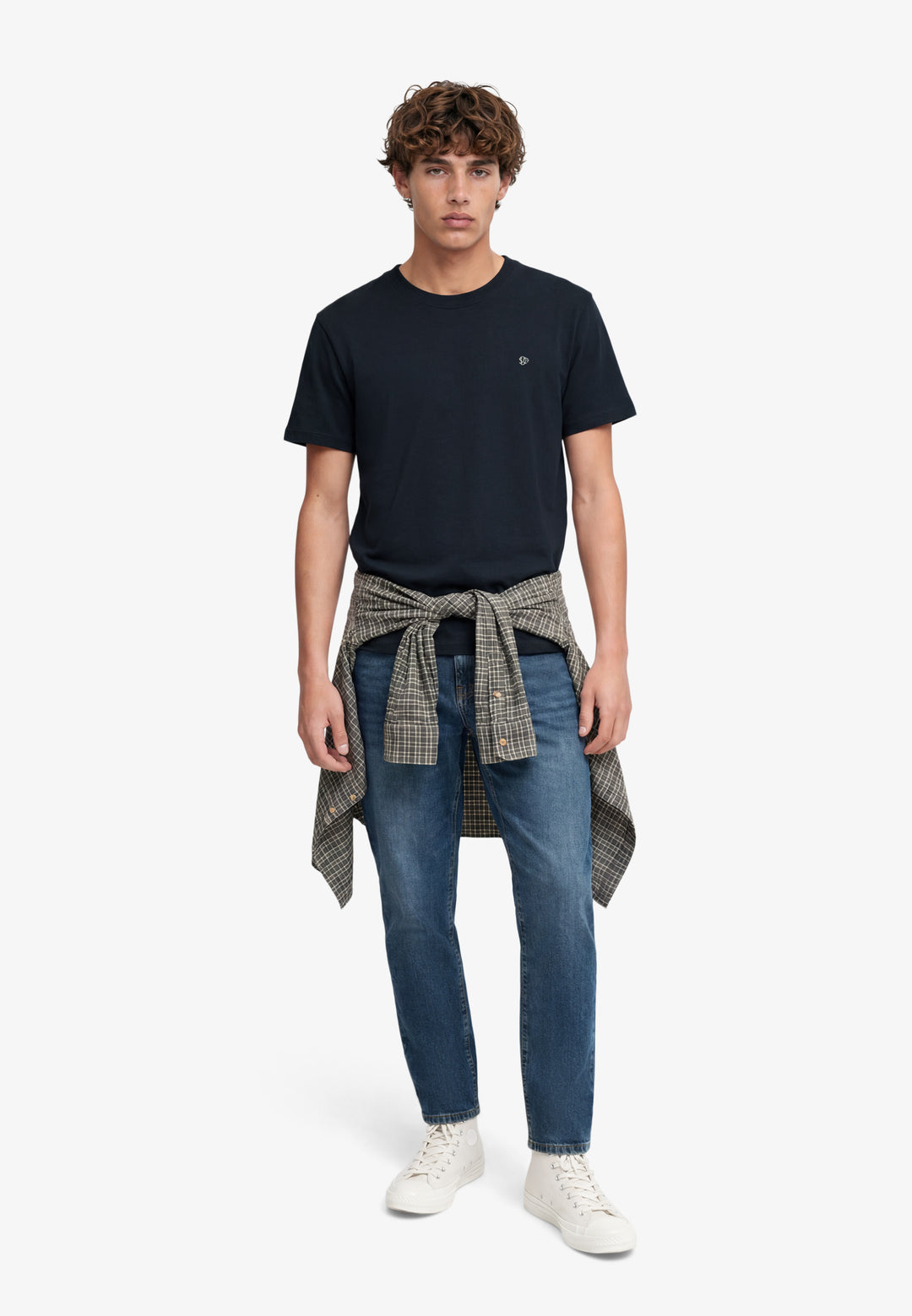 Superdry Essential Logo Tee Eclipse Navy/Chalk