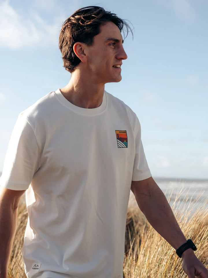 Bleubird Sundown Tee White