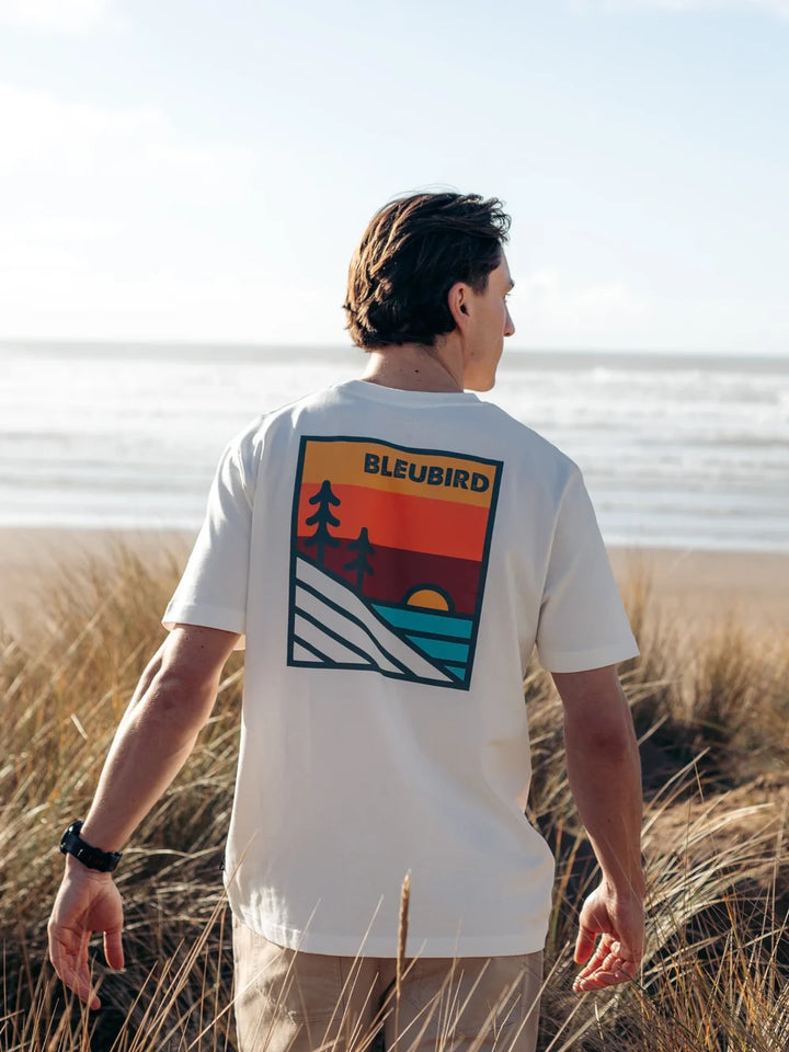 Bleubird Sundown Tee White