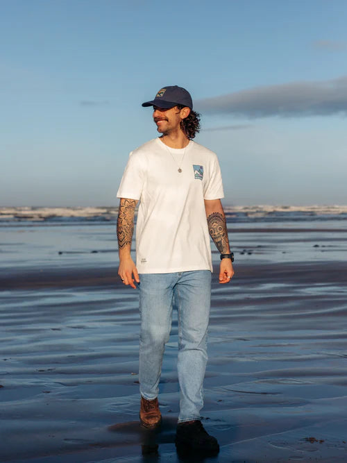 Bleubird Waypoint Tee White