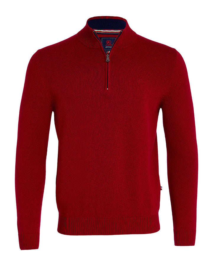 Andre Tory 1/4 Zip Cherry
