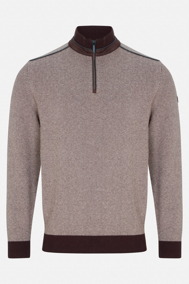Benetti Troy 1/4 Zip Brown