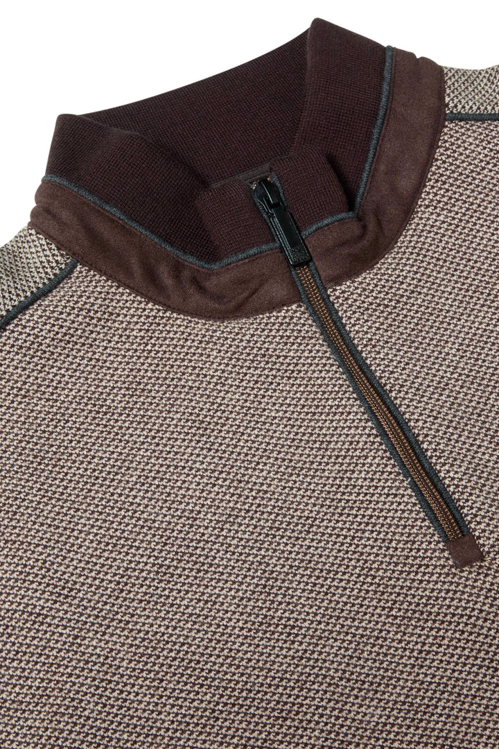 Benetti Troy 1/4 Zip Brown