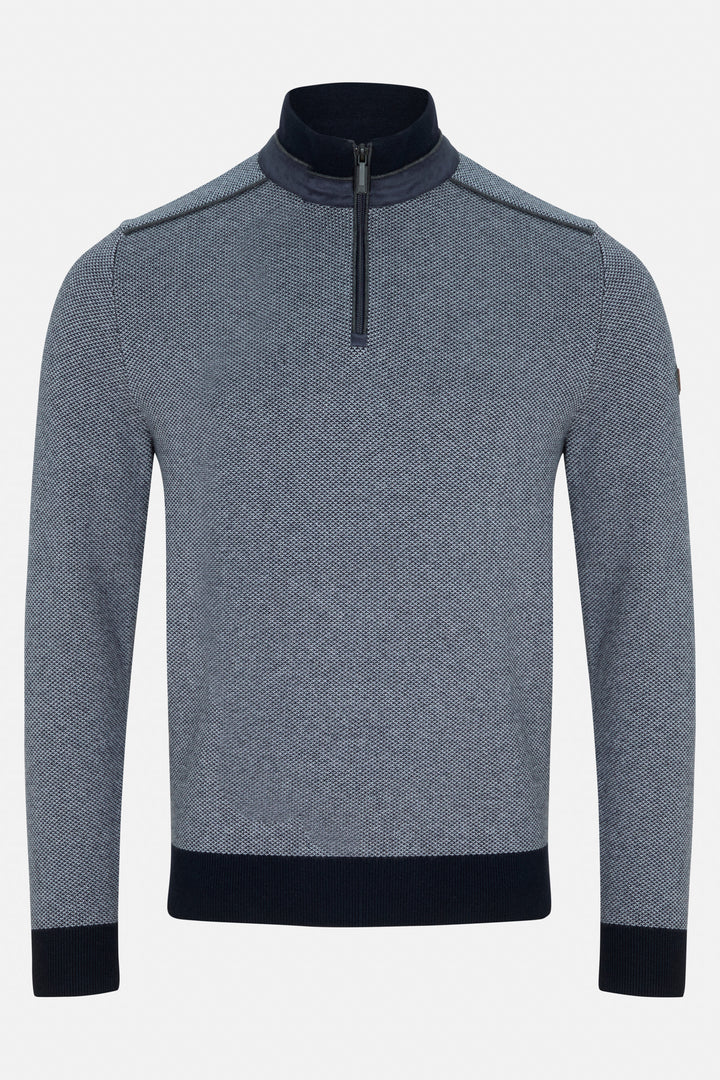 Benetti Troy 1/4 Zip Navy