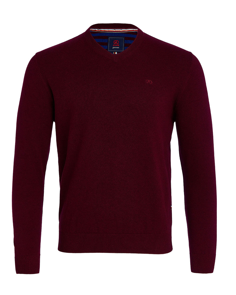 Andre Valencia V-Neck Burgundy