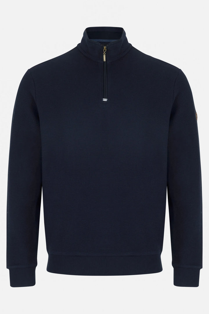 Benetti Walter Jersey Zip Navy