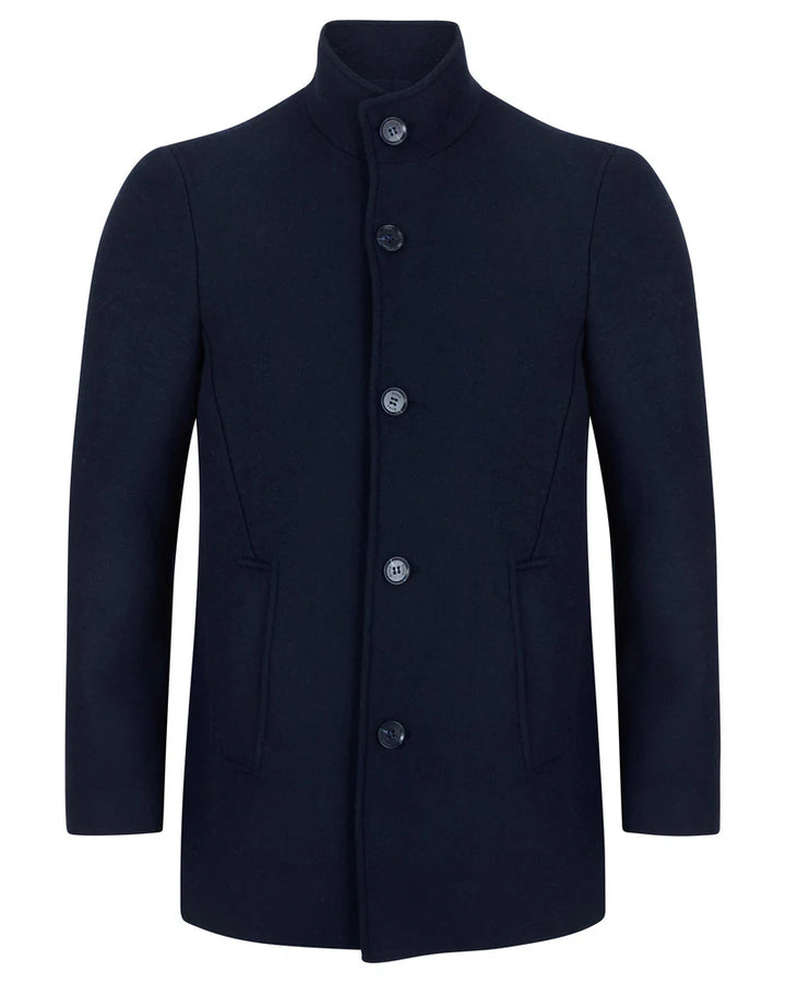 Tommy Bowe Tailoring Borthwick Wool Coat Navy