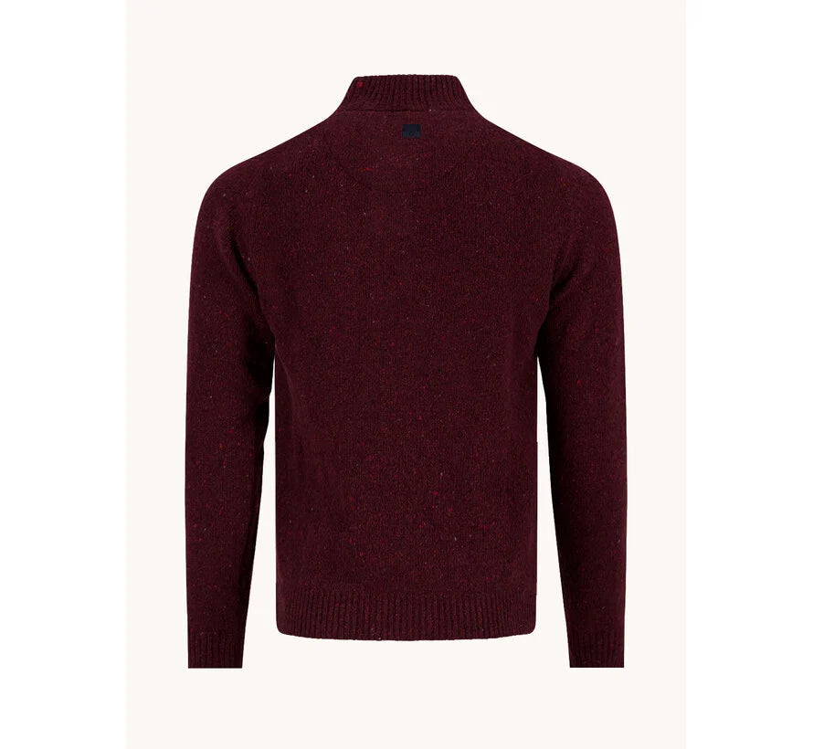 A Fish Named Fred Knitted Jumper Burgundy