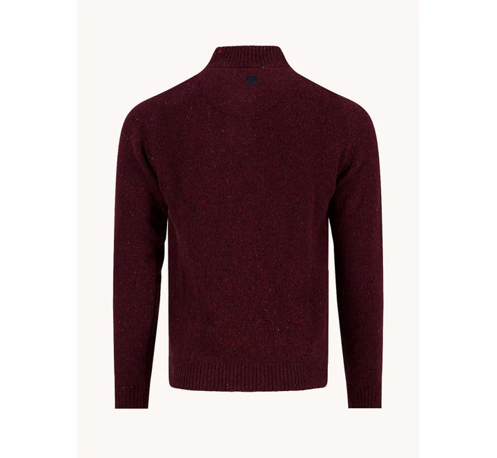 A Fish Named Fred Knitted Jumper Burgundy