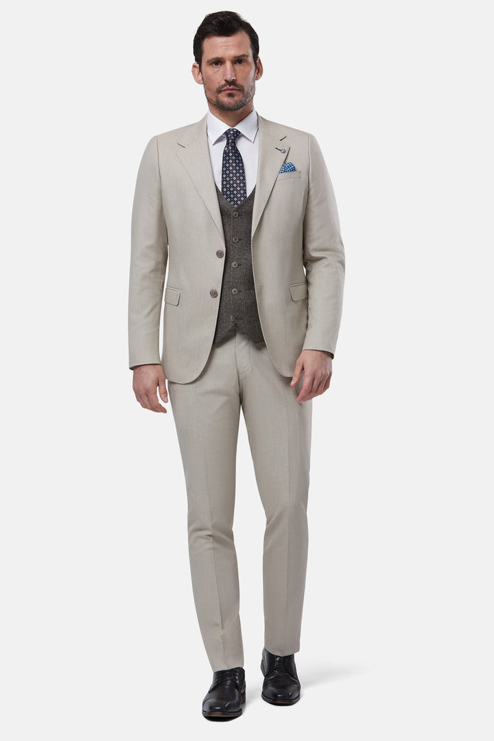 Benetti London Sand 3 Piece Suit (Copy) - 44R image