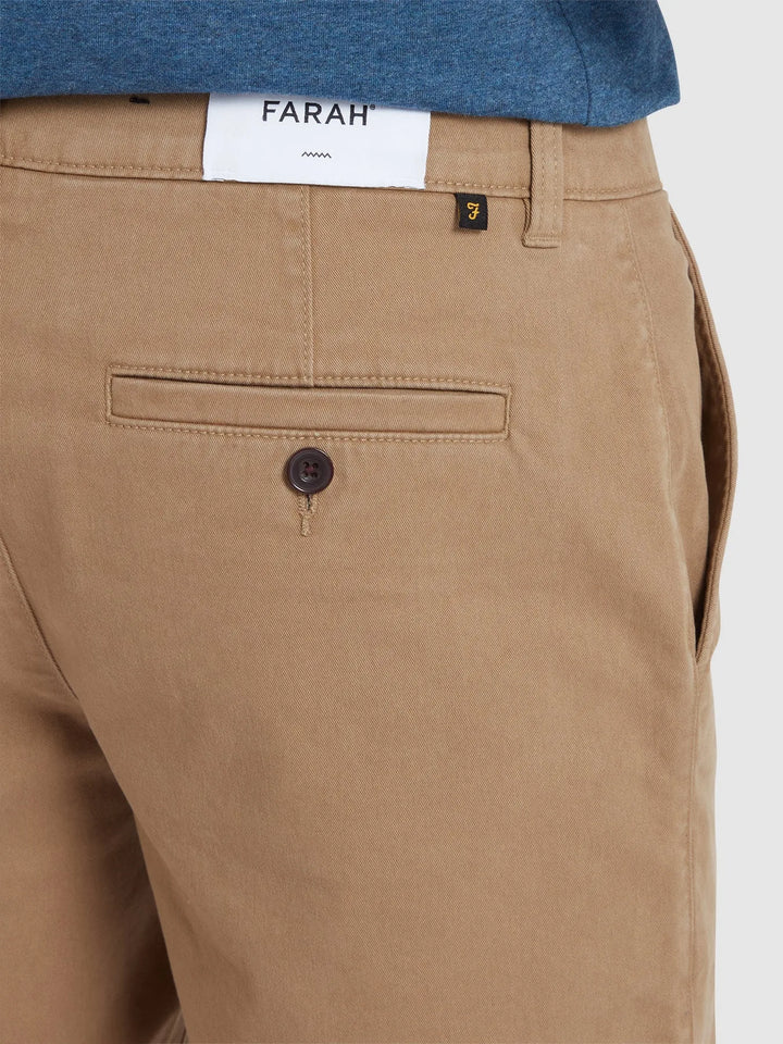 Farah Hawk Chino Shorts In Beige image 1