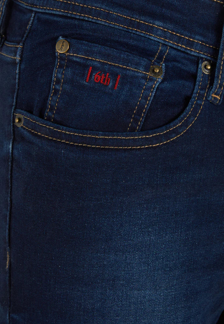 6th Sense Nevada Straight Leg Jeans Blue Black image 3