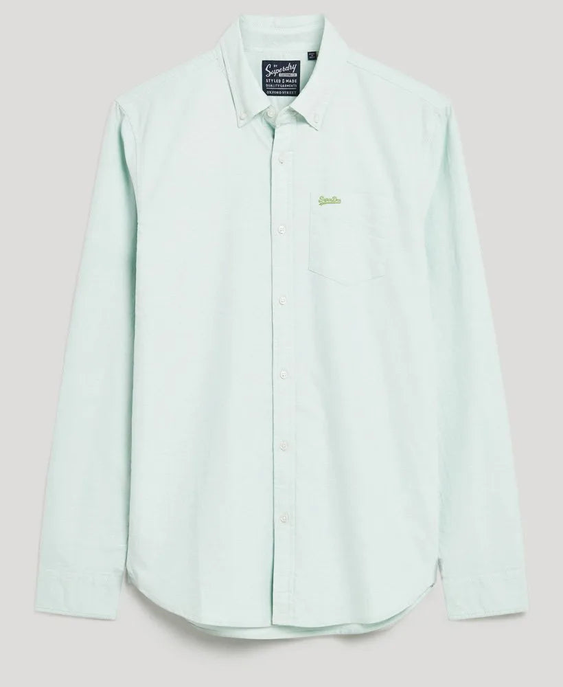 Superdry Organic Cotton Oxford Shirt Light Green image 0