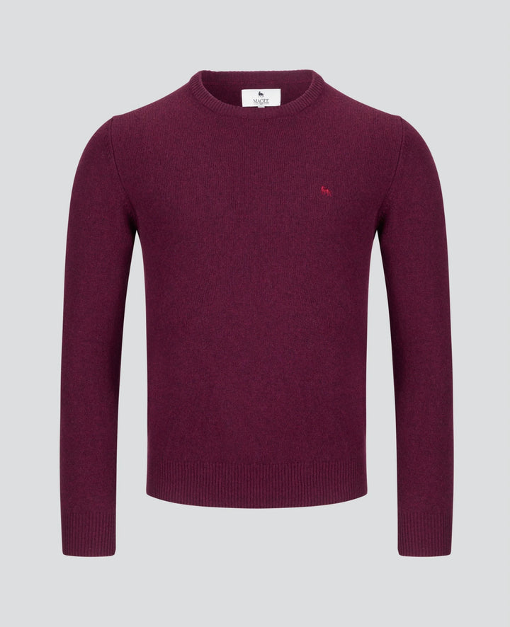 Magee Alfie Crew Neck Loganberry