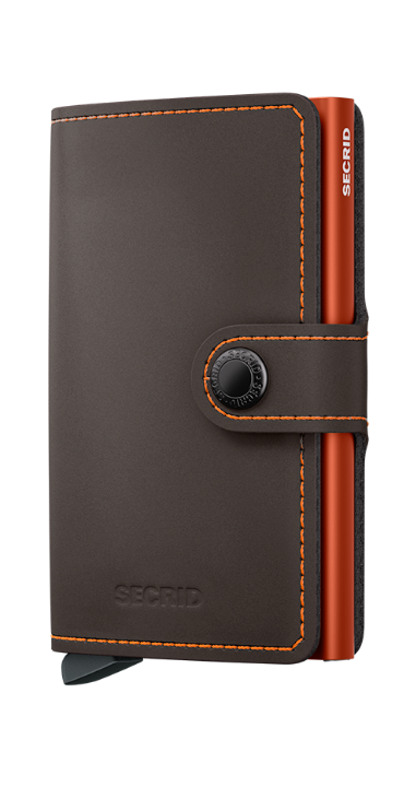 Secrid Miniwallet Matte Truffle & Orange