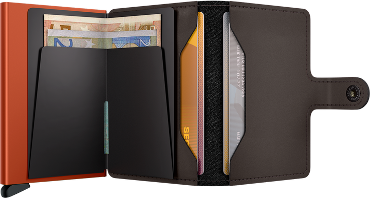 Secrid Miniwallet Matte Truffle & Orange