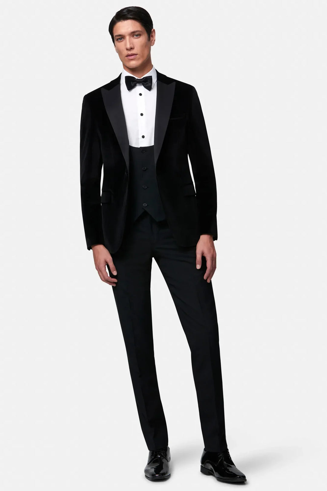 Benetti James Black Low Scoop Waistcoat image 3