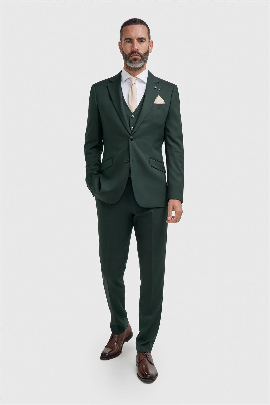 House Of Cavni Malibu Forest Green Suit