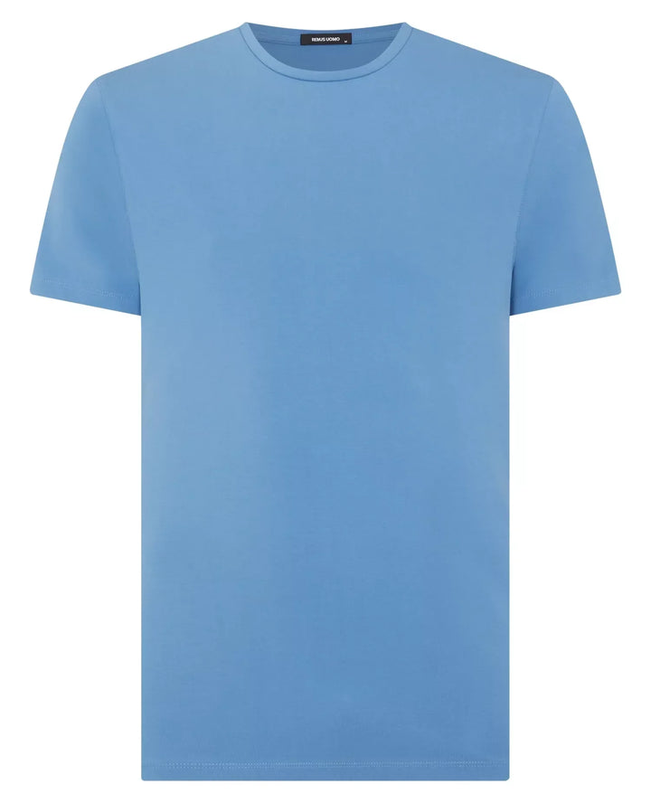 Remus Uomo Cotton Tee Shirt Sky Blue image 2
