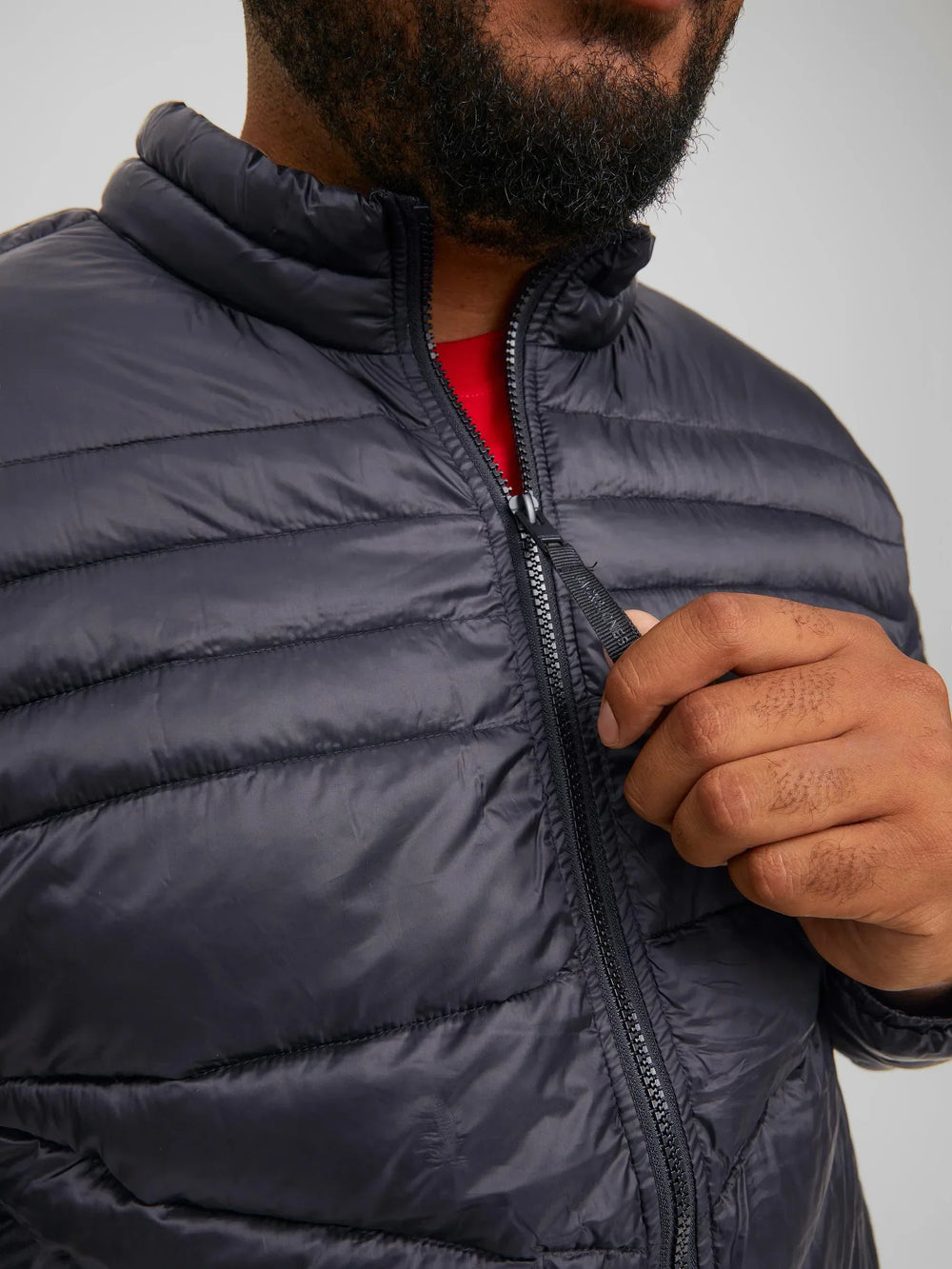 Jack &amp; Jones Puffer Jacket Black 3XL-6XL image 1
