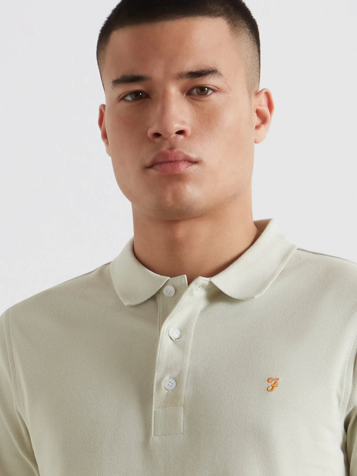 Farah Blanes Polo Shirt Soft Green