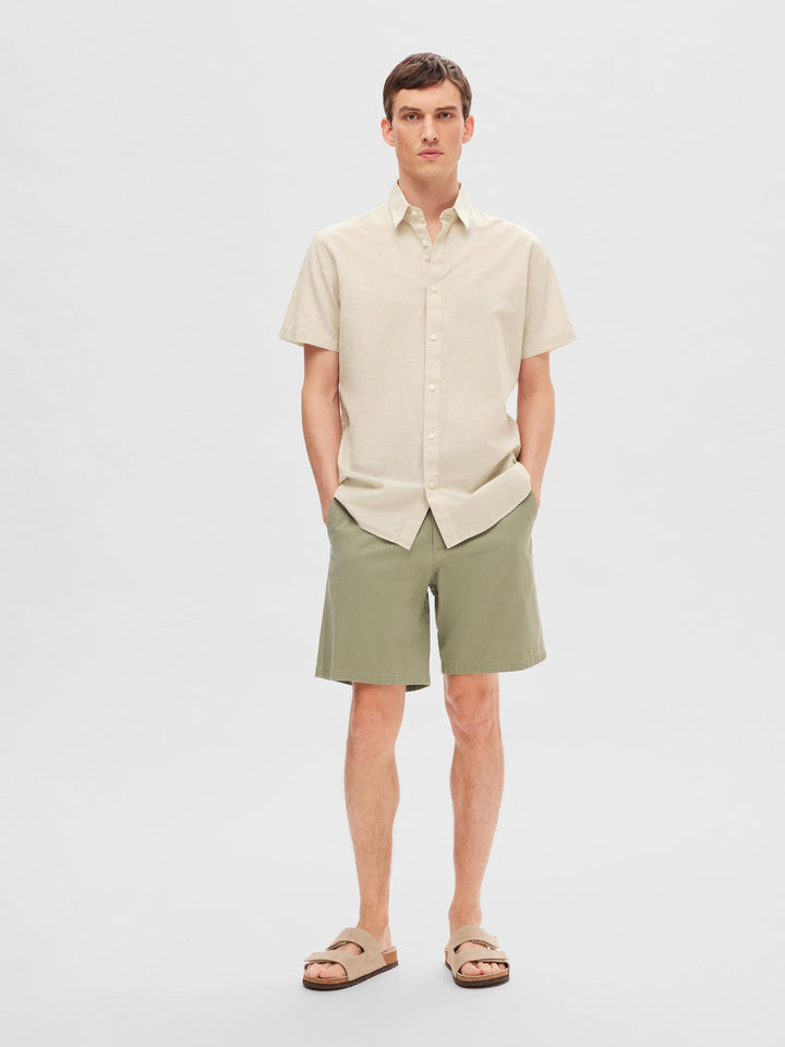 Selected Homme Chino Shorts Vetiver image 4