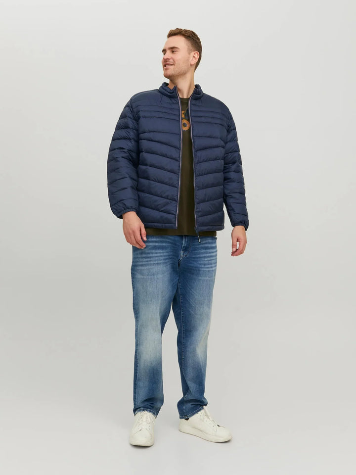 Jack &amp; Jones Puffer Jacket Navy 3XL-6XL image 1