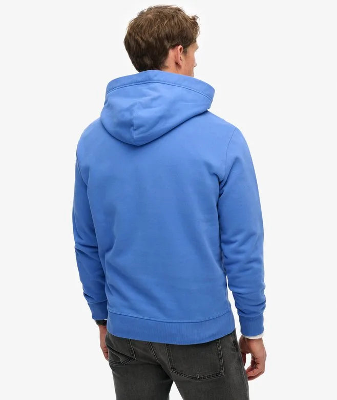 Superdry Essential Logo Hoodie Chambray Blue image 3