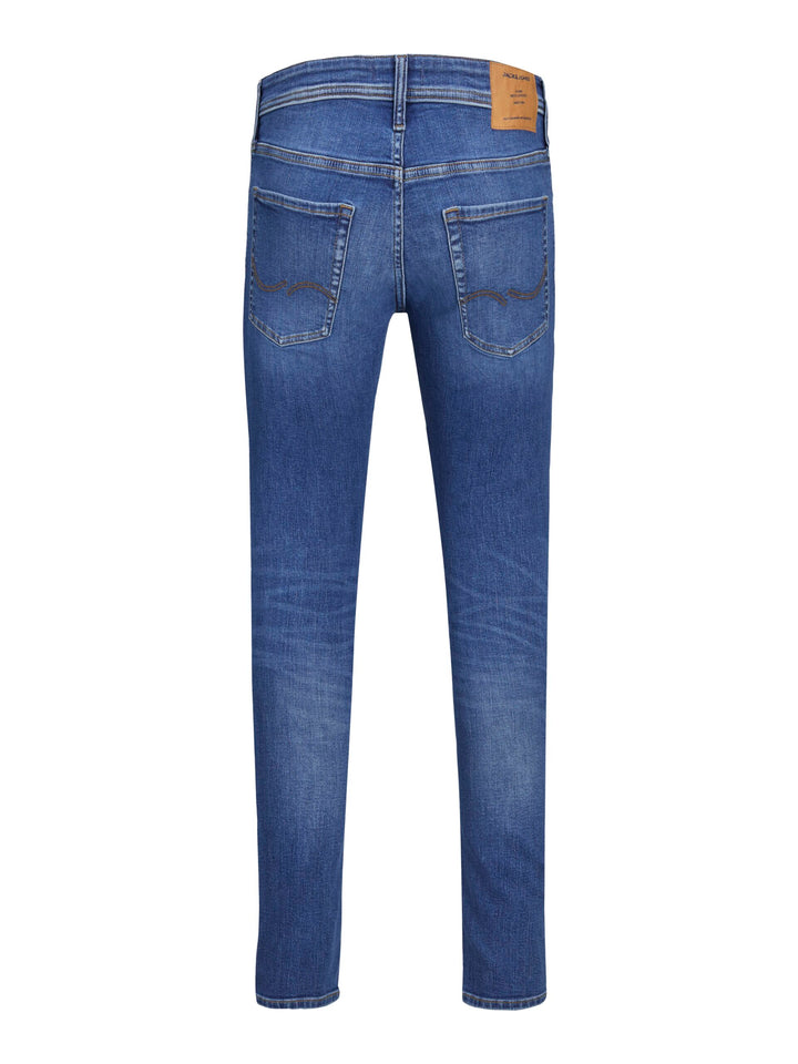 Jack & Jones Liam Original AGI 114 Skinny Fit Jeans Blue Denim image 2