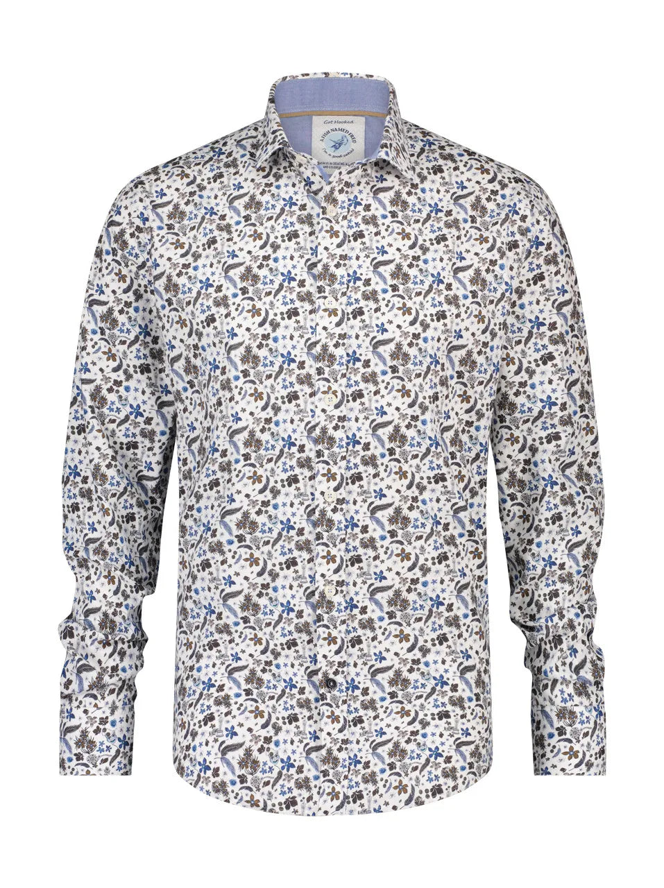 A Fish Named Fred Shirt Flower Crowd image 0