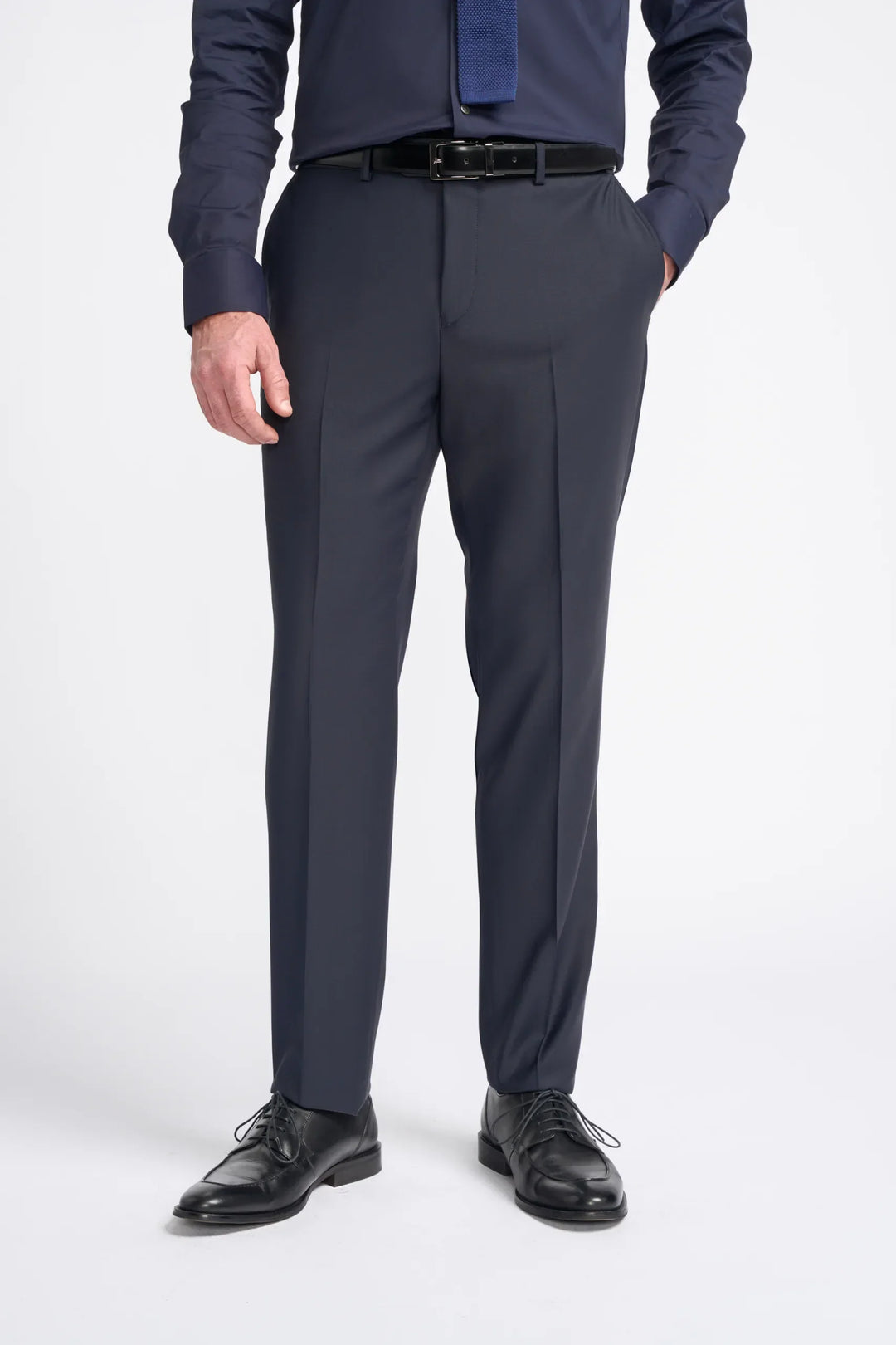 House Of Cavani Bond Navy Check Double Breasted Suit image 4