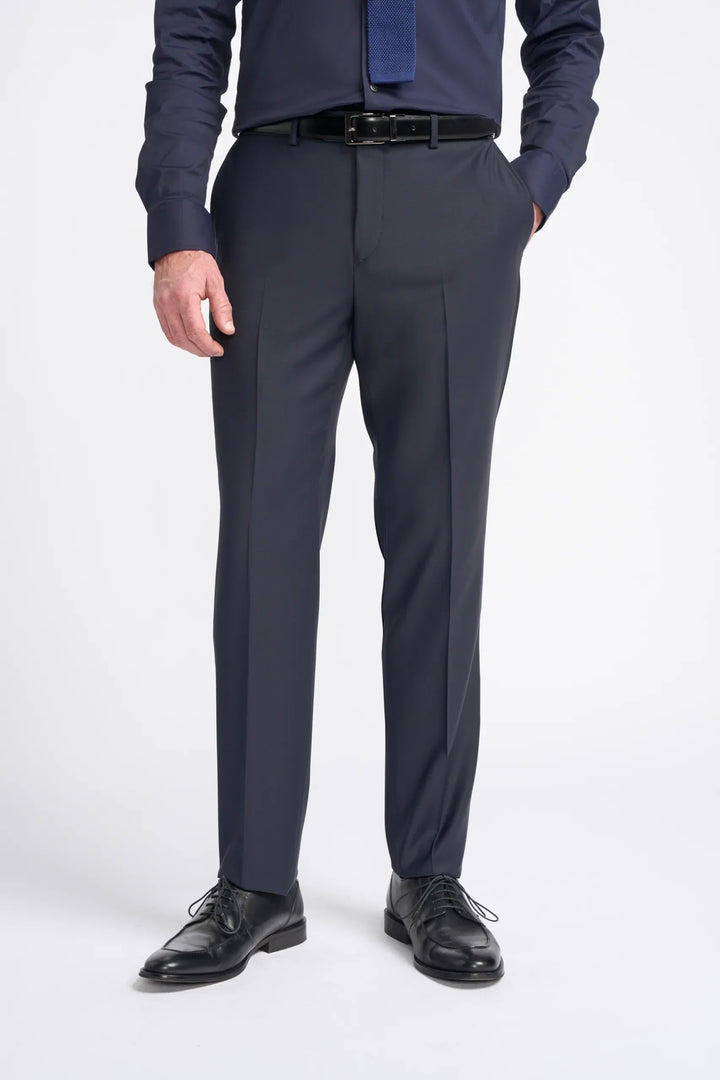 House Of Cavani Bond Navy Check Double Breasted Suit image 4