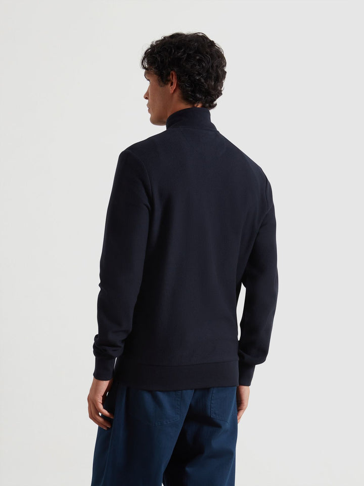 Farah Seaton Zip Thru True Navy