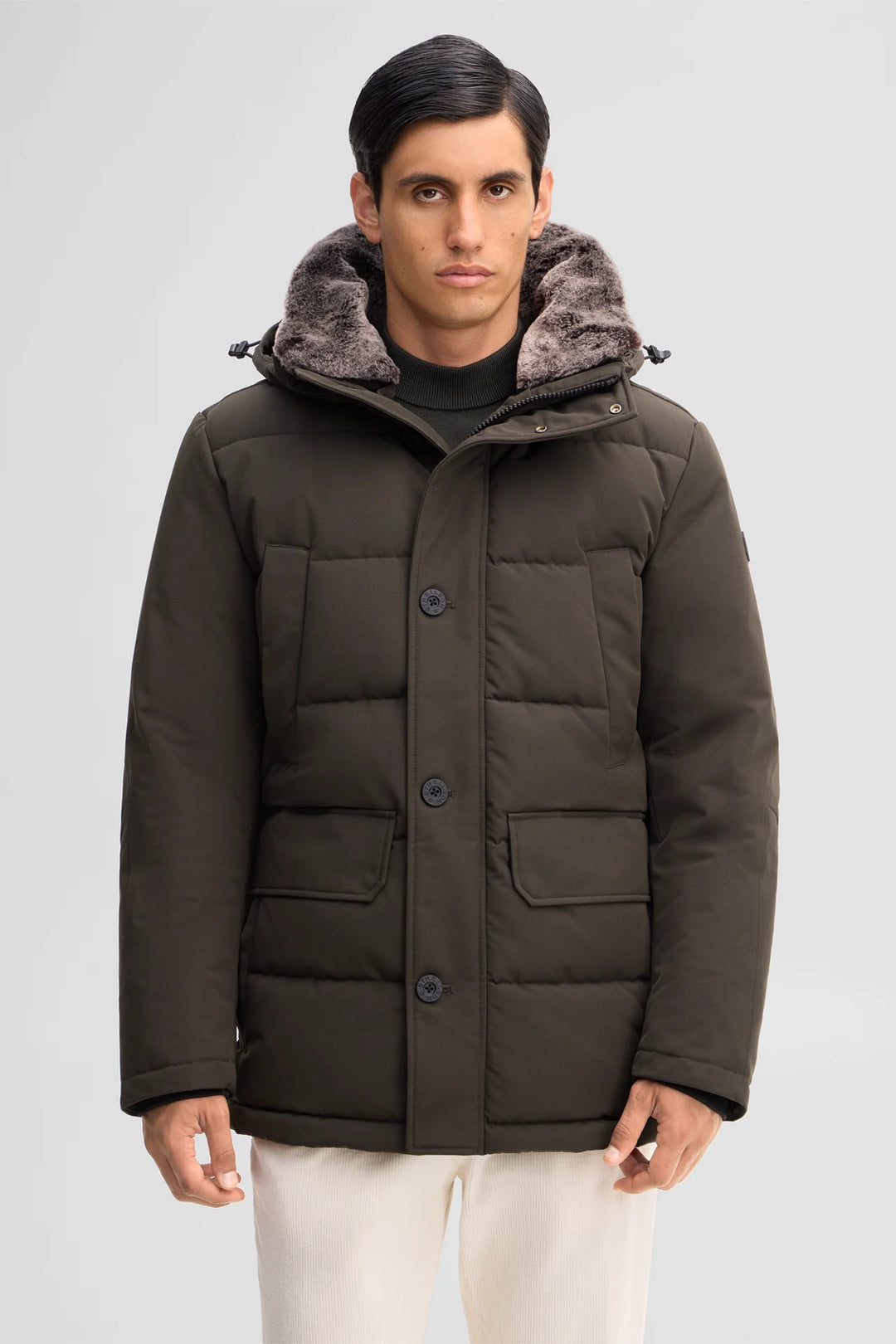 Strellson Plaza Quilted Jacket Olive