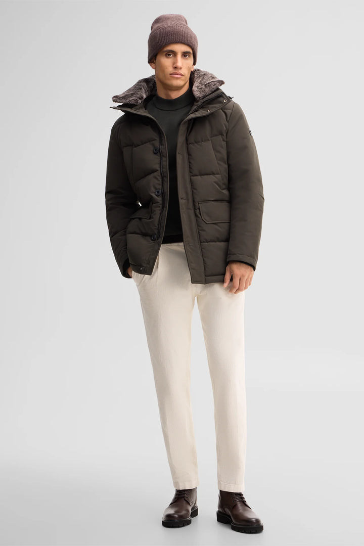 Strellson Plaza Quilted Jacket Olive