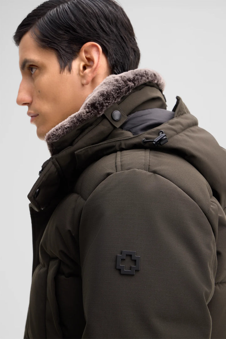 Strellson Plaza Quilted Jacket Olive