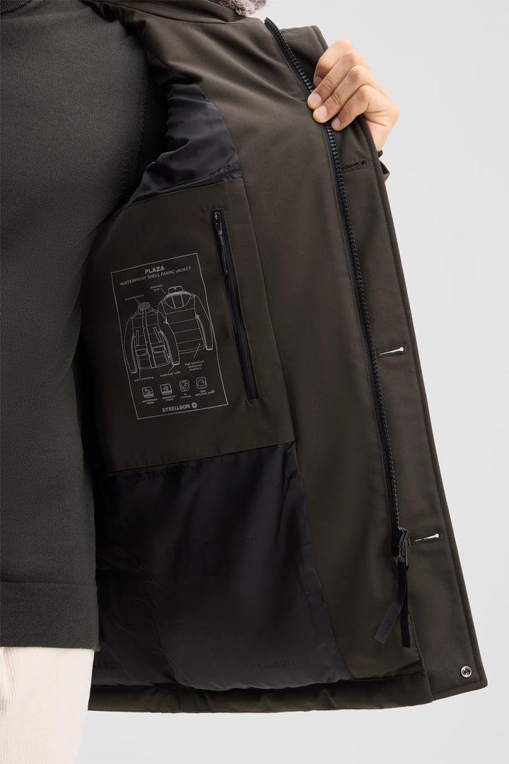 Strellson Plaza Quilted Jacket Olive